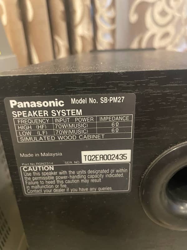 Panasonic Amp with Speakers 11