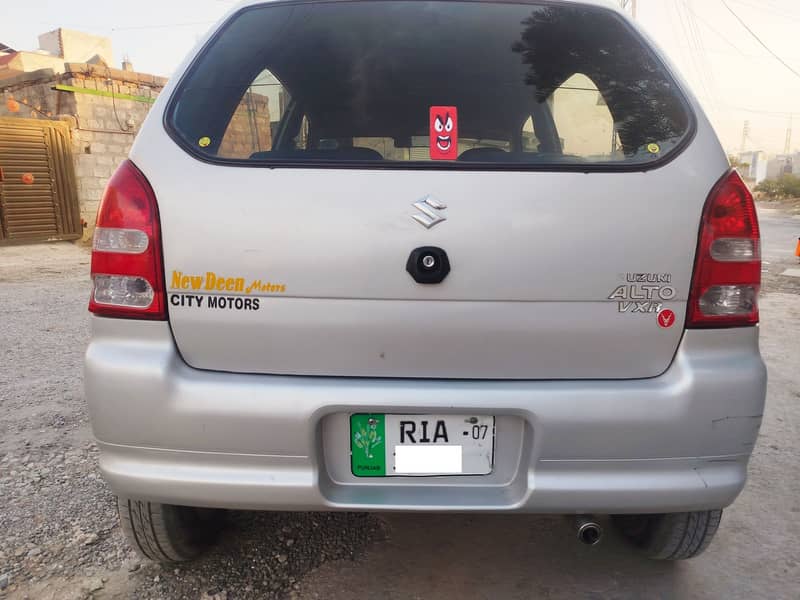 Suzuki Alto VXR 2007(End) Rawalpindi No. Silver Color CNG/AC Alloyrims 10