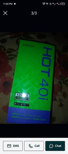 infinix hot 40i with full box