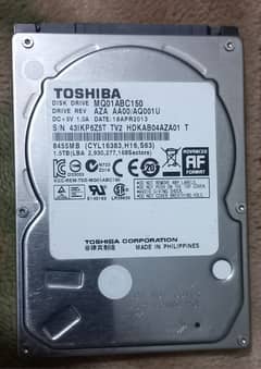 Toshiba 1.5TB Sata Laptop Hard Disc 2.5"