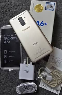 Samsung galaxy A6+ A6 + plus A6plus - full box - accessories - 9.9by10