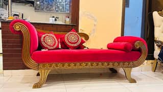 maroon red divan 3 seater