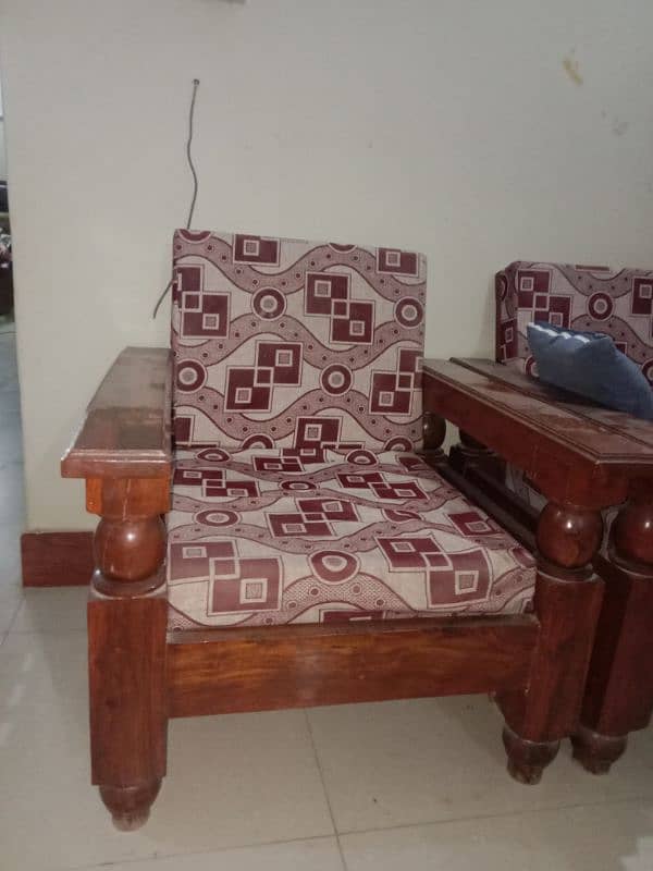 5 seater heavy wooden sofa 3