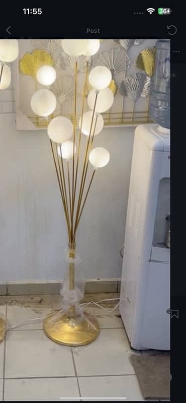 Floor Lamp - Metal Floor Lamp Ball Varient 1