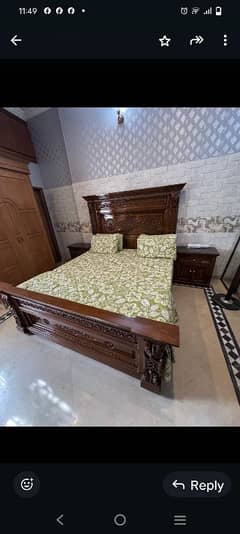 chinioti bed set almost new  for sale