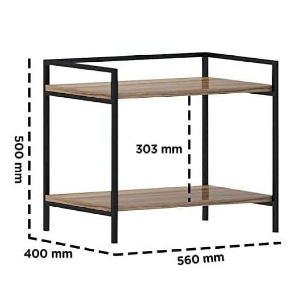2 layer Oven Stand Rack 1