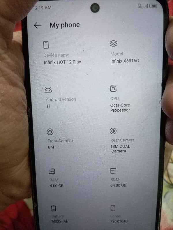 infinix hot 12 play ( 4gb/64gb ) 2