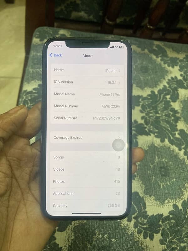 iphone 11 pro 256 GB dual PTA 7