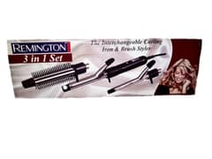 (Remington) 3 in 1 Hair Curler, Iron & Brush Styler