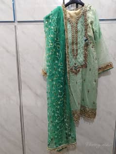 Khuda Baksh Brand Party Wear Wedding Dress in Fresh Condition