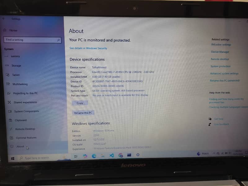 Lenovo Z50-70 Core i7 4th Gen 3