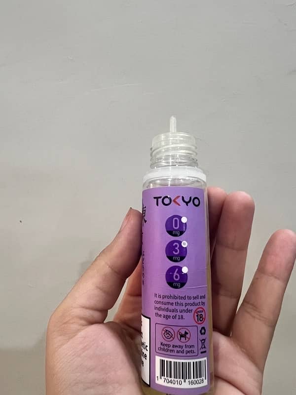 Tokyo iced grape 3mg. 2/3rd quantity 0