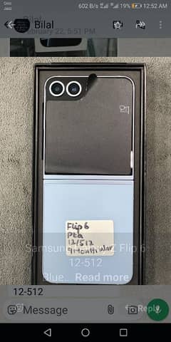 Samsung galaxy Z FLIP 6 pta approved 512 gb months warranty