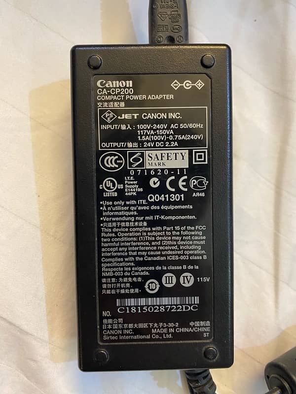 CANON CA-CP200 24V 2.2A COMPACT POWER ADAPTER 0