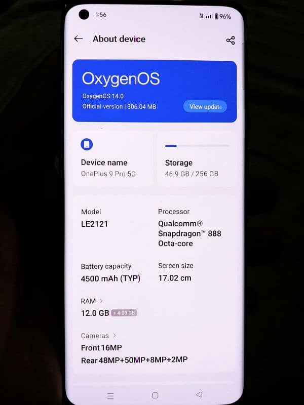 one plus 9pro 5g 16gb ram 256gb rom 2