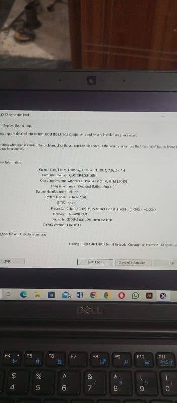 Dell laptop altitude 7390, bios 1.14 1