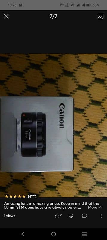 canon 200d kit (18-55mm) lens and 50mm lens with tripod 6