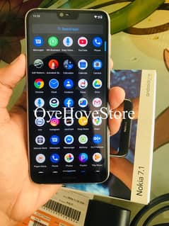 Nokia 7.1 Mobile with Complete Box