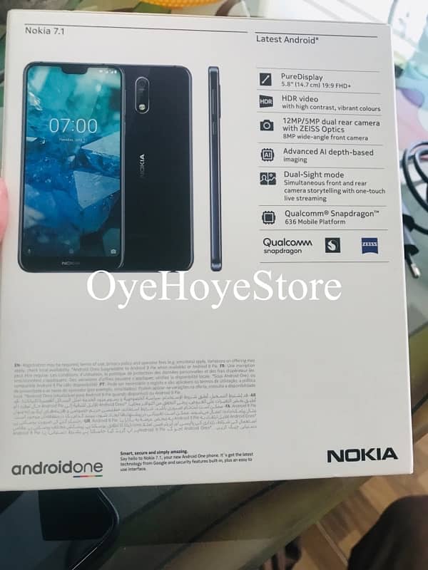 Nokia 7.1 Mobile with Complete Box 8