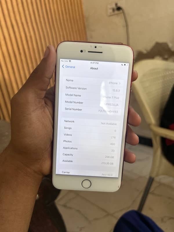 IPhone 7 Plus PTA Approved 256gb 2