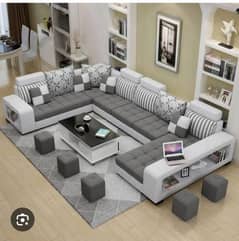 U shape sofa/6 seater sofa set/wooden sofa/L shape sofa/corner sofa