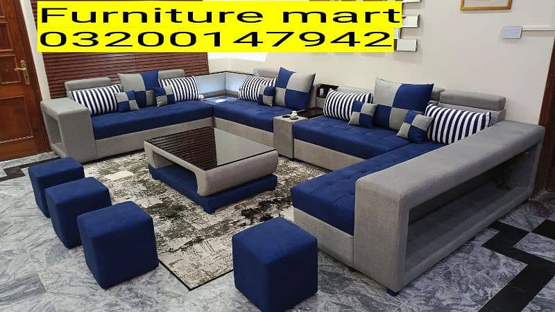 U shape sofa set per seat 10000 2