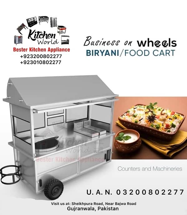 FOOD CART | FRIES CART | FRYER HOTPLATE CART | WHEEL CART | RAP-CART 0