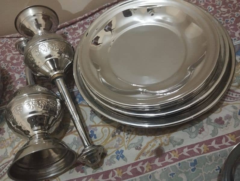 87 pcs Stainless Steel heavy gage dinner set marriage git set 2