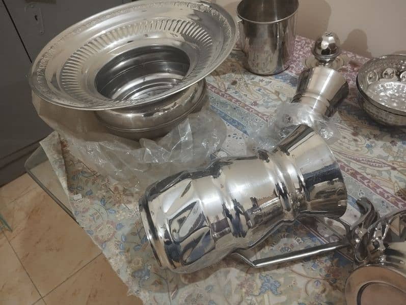 87 pcs Stainless Steel heavy gage dinner set marriage git set 7