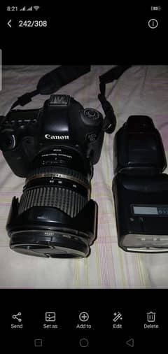 Canon 6- D Camera with Lense 24-70 mm Flash light 0311-4772382