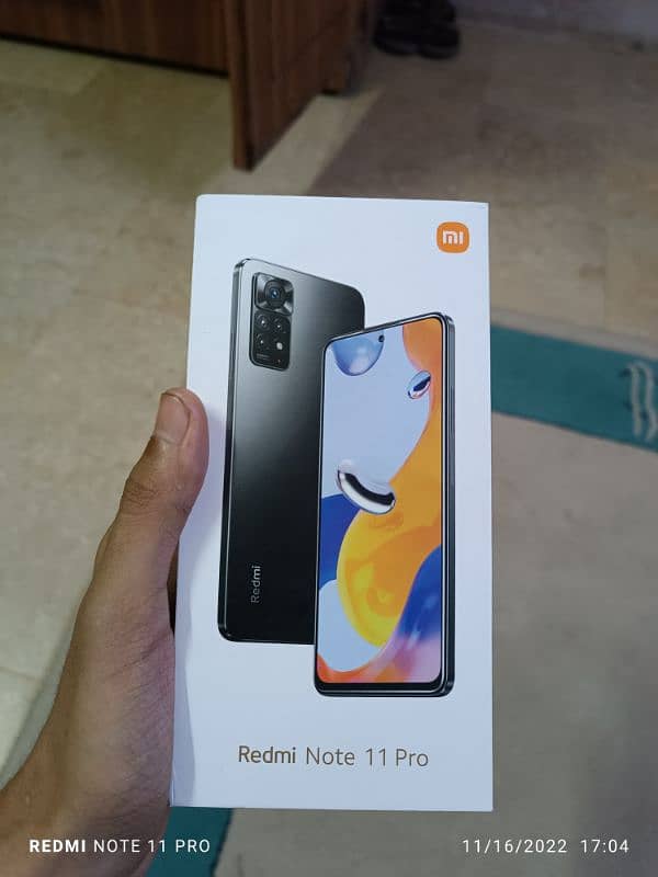 Redmi Note11 Pro 5G 8+6gb ram 128 rom Complete Saman 2