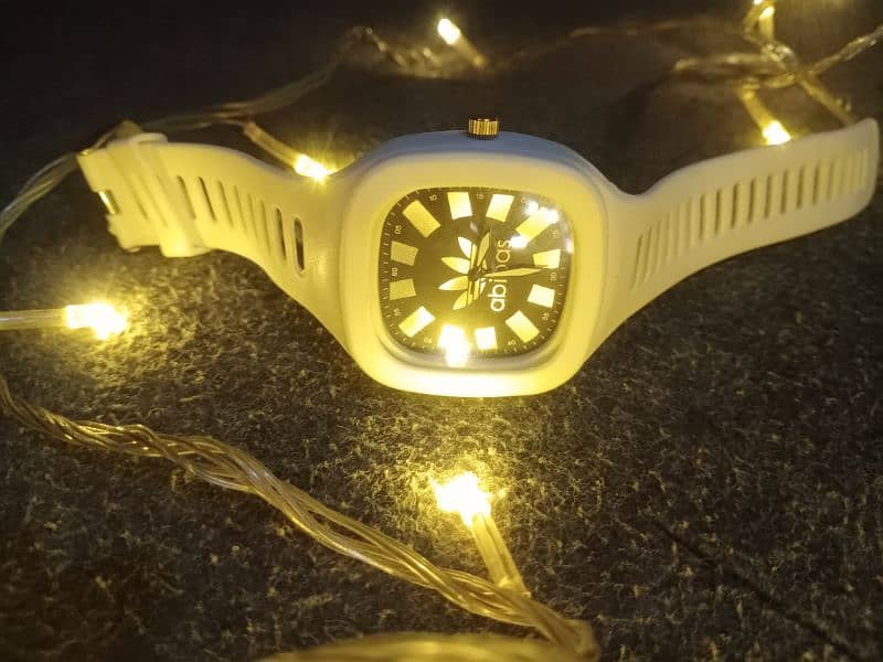 white abidas watch 1