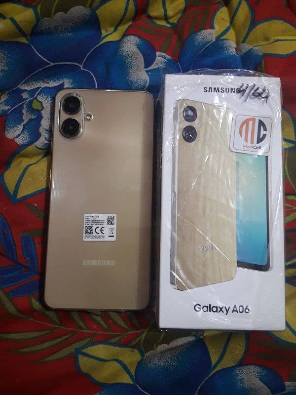 SAMSUNG A06 Mobile new Mobile 4/64 Gb just Box open 03099547046 10/10. 4