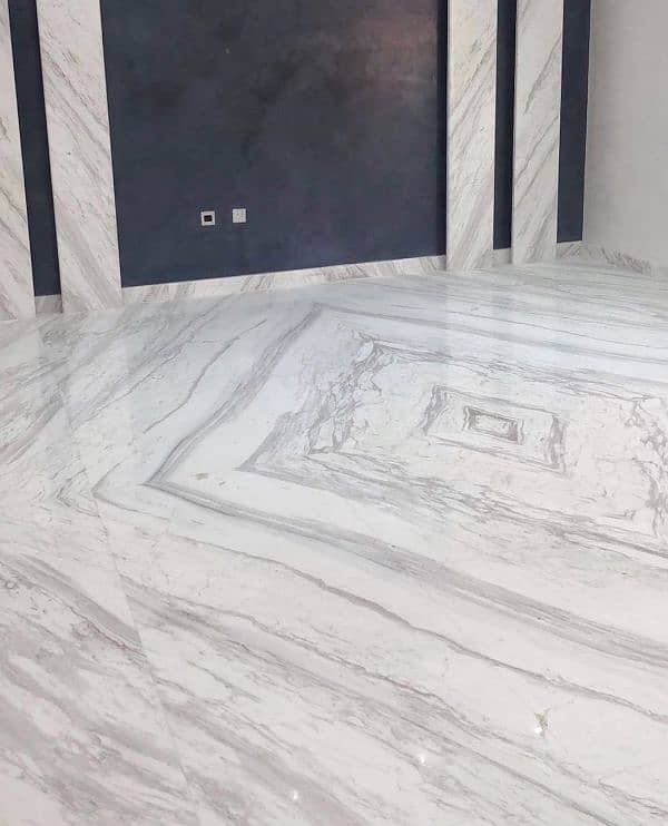 Imported Bookmatch Marble Slabs – Luxury Flooring & Wall Designs 2