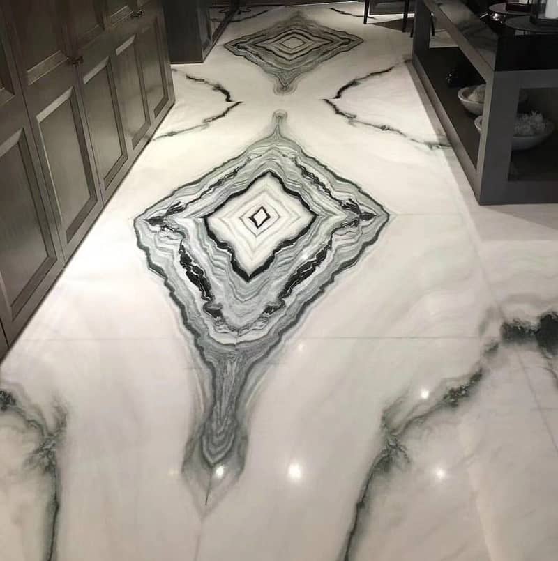 Imported Bookmatch Marble Slabs – Luxury Flooring & Wall Designs 5