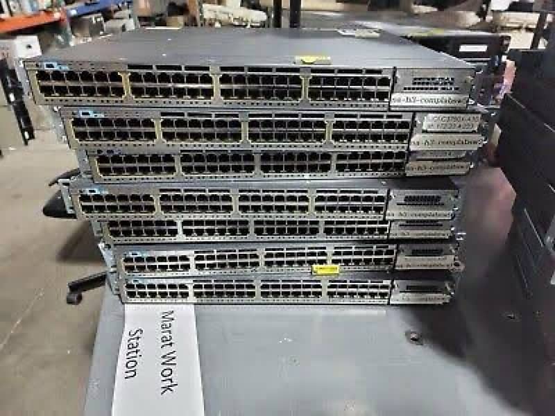 Cisco WS-3750X-48P All Gigabit POE With 4 SFP uplink 0