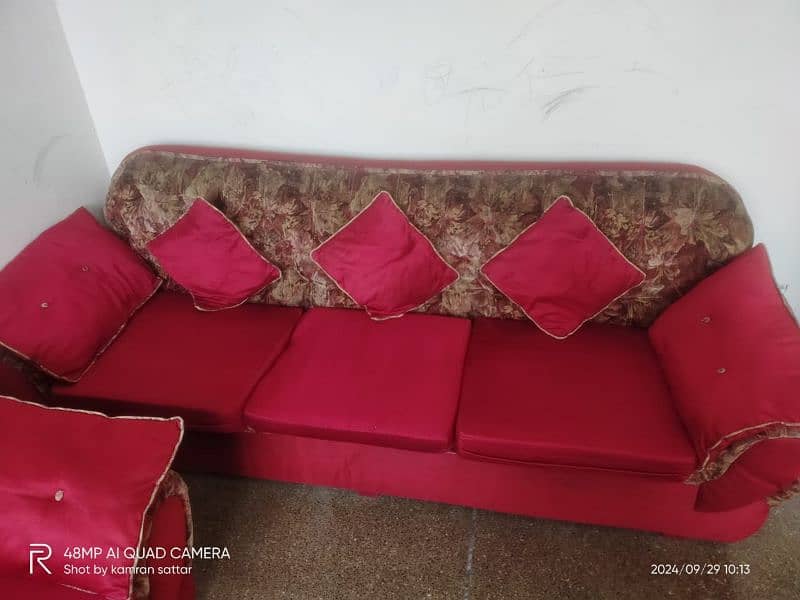 7 seater sofa set ( including coffee table) 4