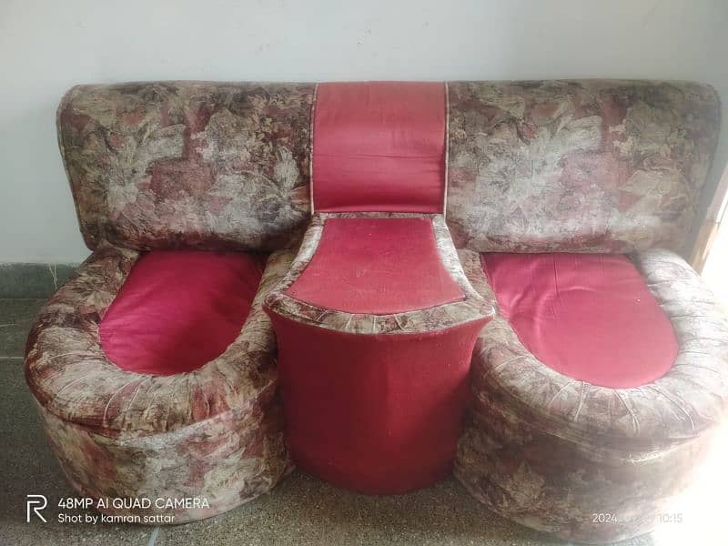 7 seater sofa set ( including coffee table) 9