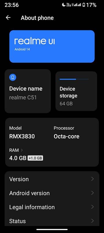 realme c51 . all ok. . full day battery Timming 3