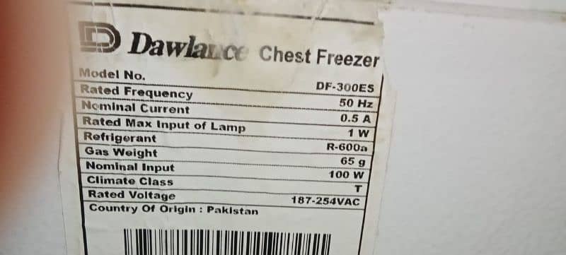 dawlance deep freezer mint & marvellous condition 3