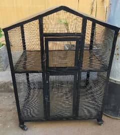 iron double portion cage / strong Hen cage / Aseel Cage pinjra