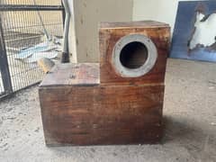 GREY PARROT / BIRD L SHAPE WOODEN BREEDING BOX