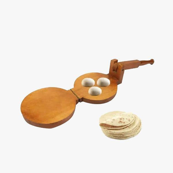 Wooden puri golgapa or roti maker 1