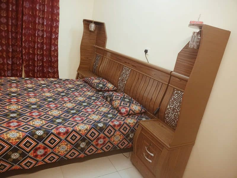 2 wooden beds with new mattress for sale. 3