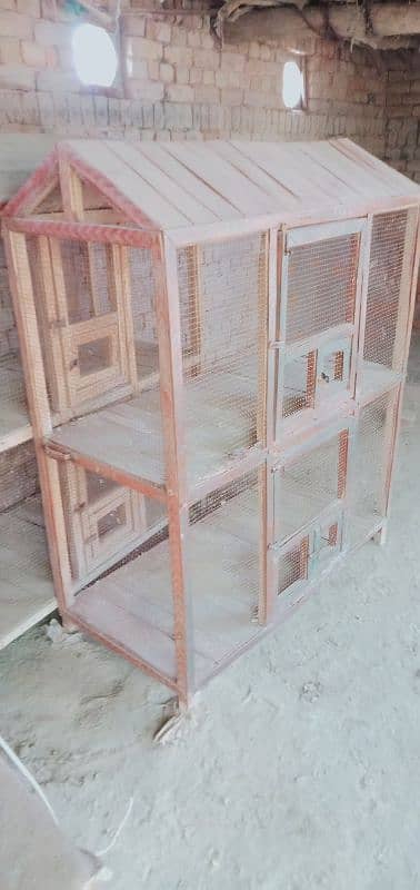 Double door Wooden cages 1