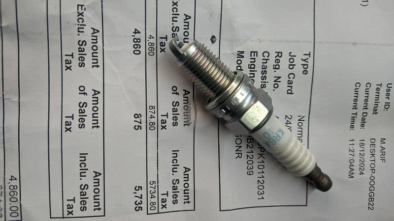 3 x Suzuki WagonR genuine spark plugs KR6A 2