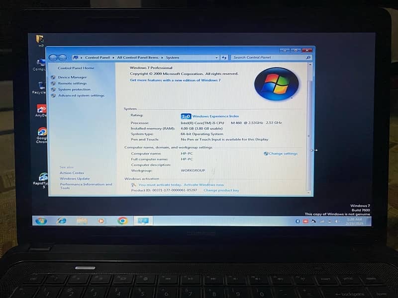 P compaq i5 M460 Laptop For Sale 3