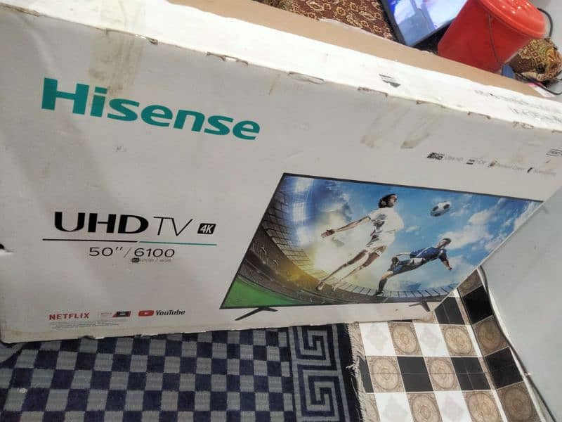 Hisense 4K UHD android LED with packing & original remote 6