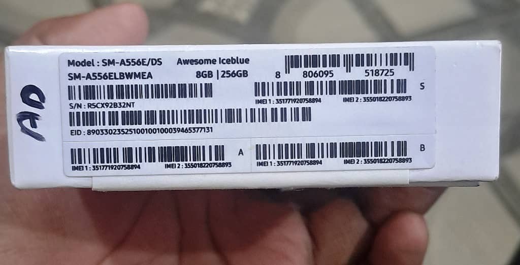 Samsung A55 5G - 256GB - Just Box Open 1