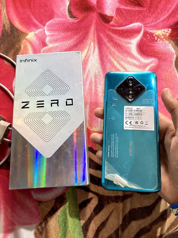 Infinix zero 8 pta approve with box 8/128 1